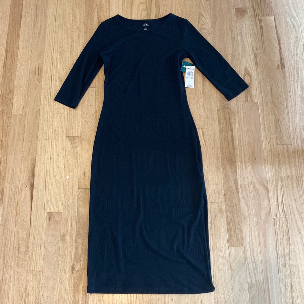 Roxy black T shirt dress